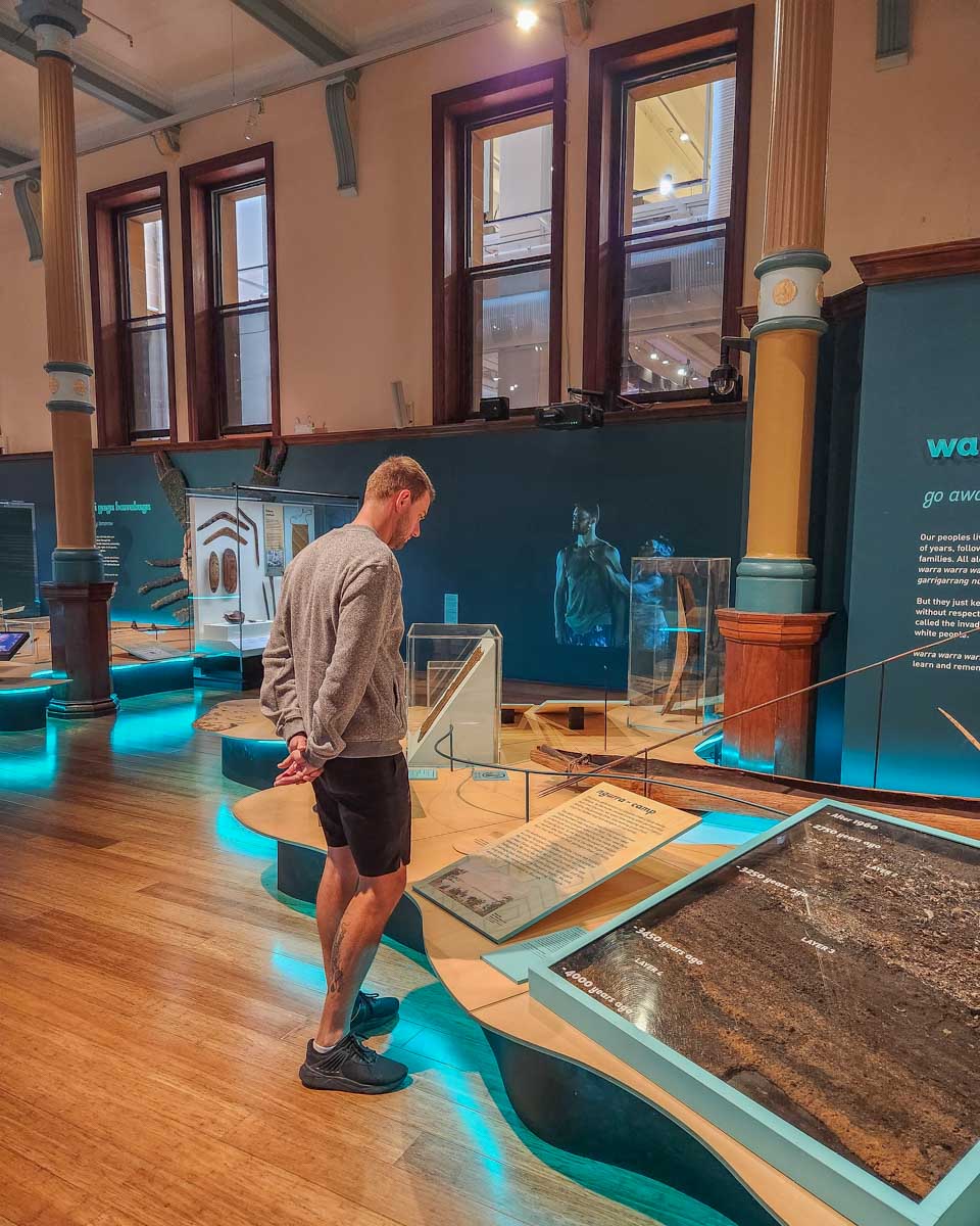 Daniel walks The Australian Museum in Sydney Australia