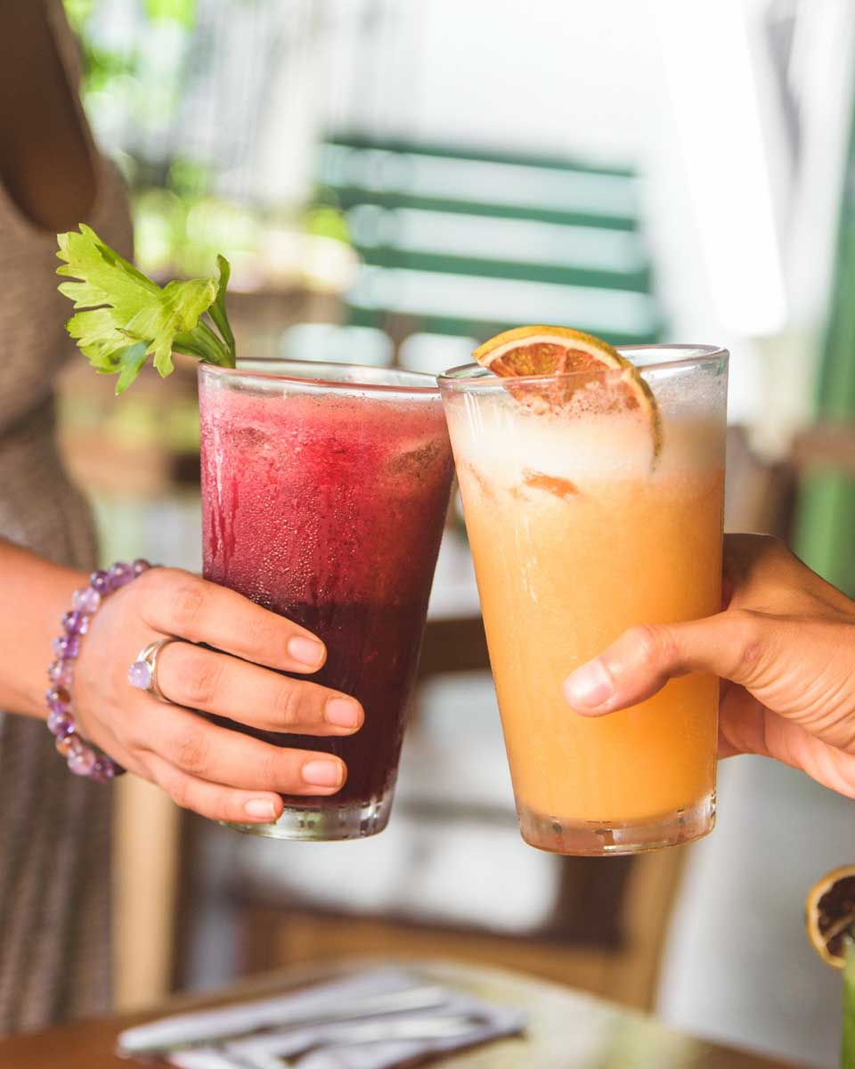 Drinks at La Hoja Verde Tulum