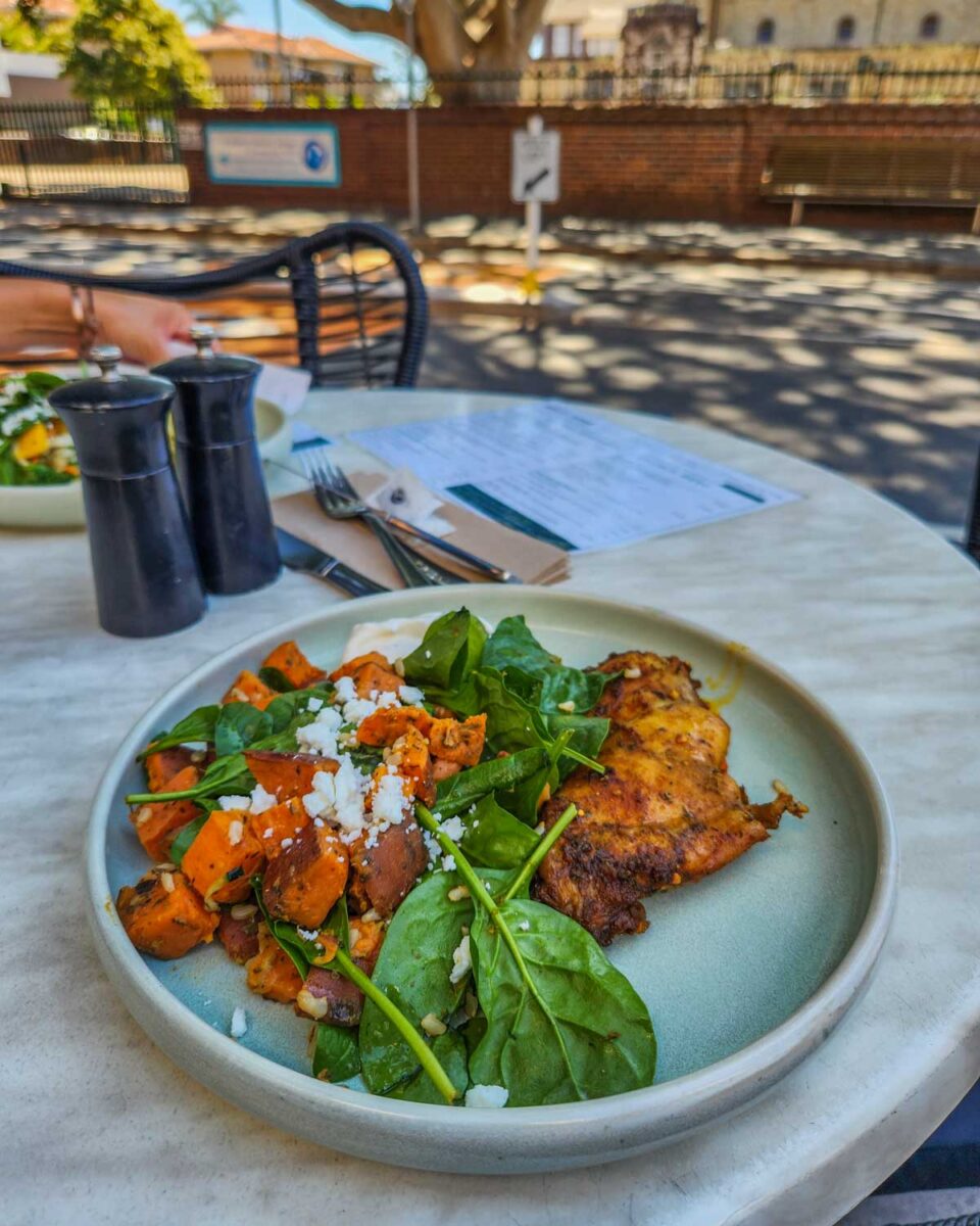 Healthy meal at Dolce Terra Manly