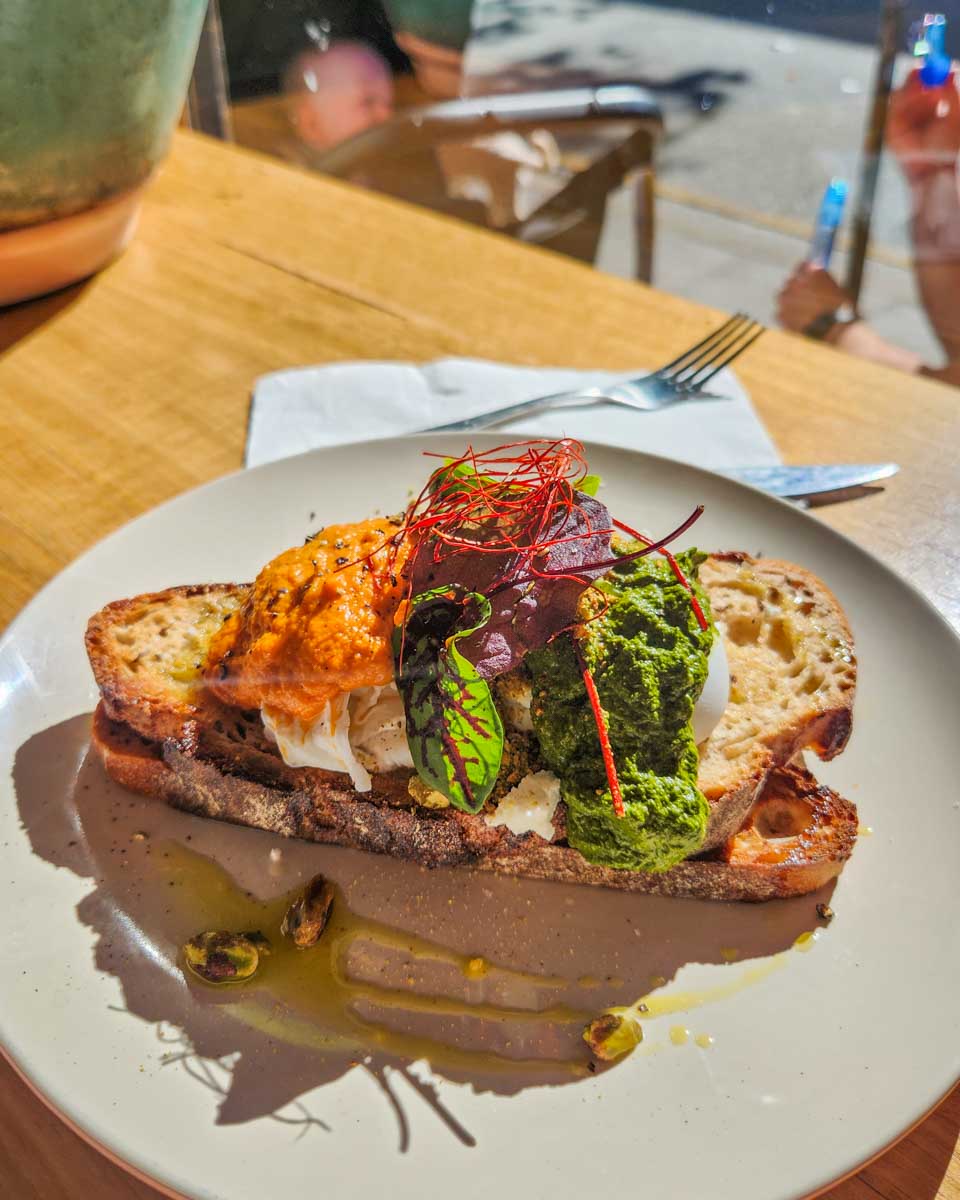 Meal at Rolling Penny Newtown Cafe in Sydney