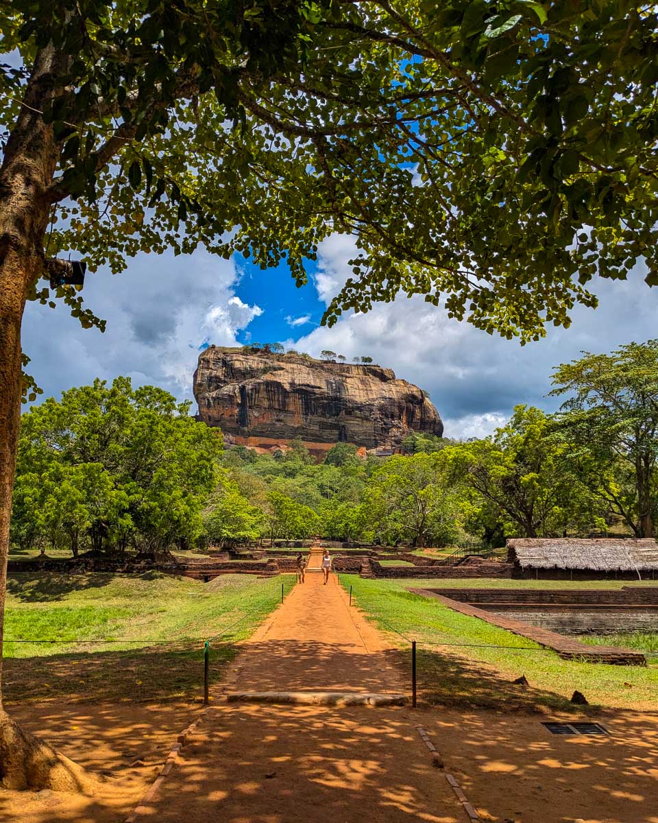 The path leading to Sigiriya rock Sri Lanka