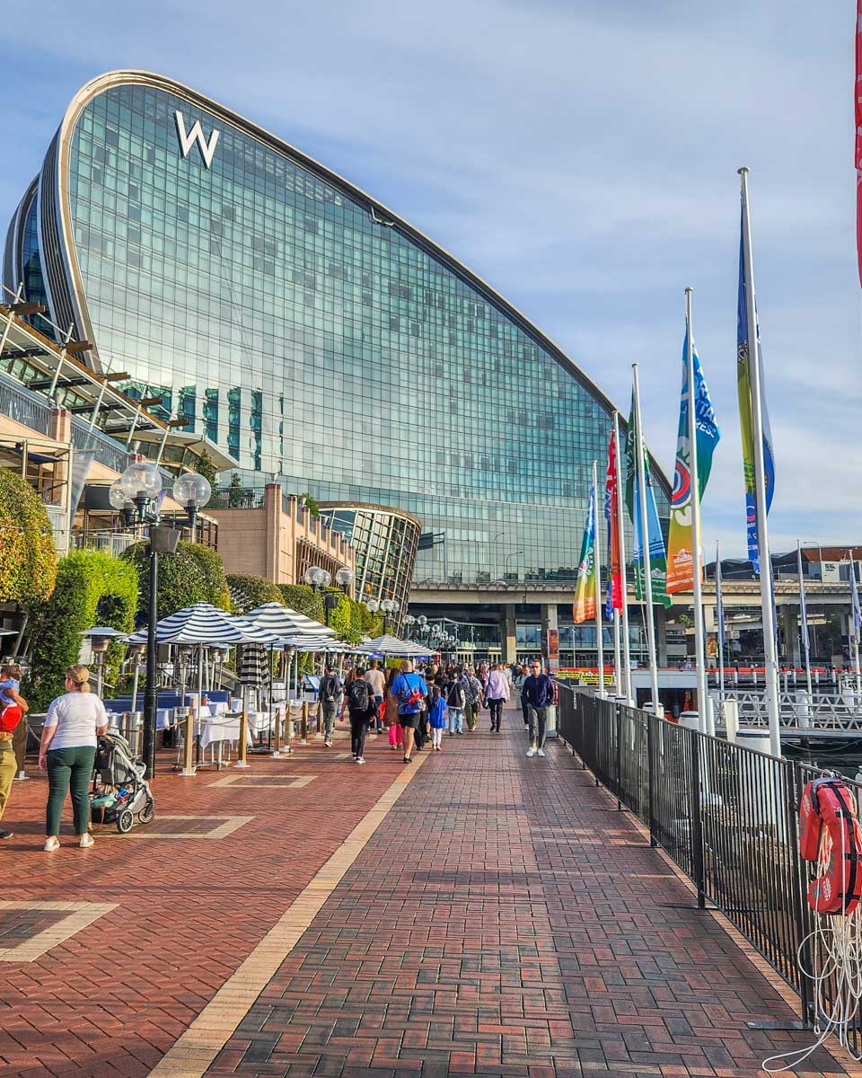Walkway in Darling Harbour Sydney, Australia