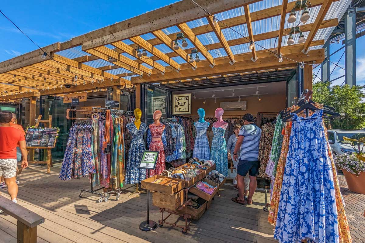 A boutique shop inside the Toronto Distillery District, Canada
