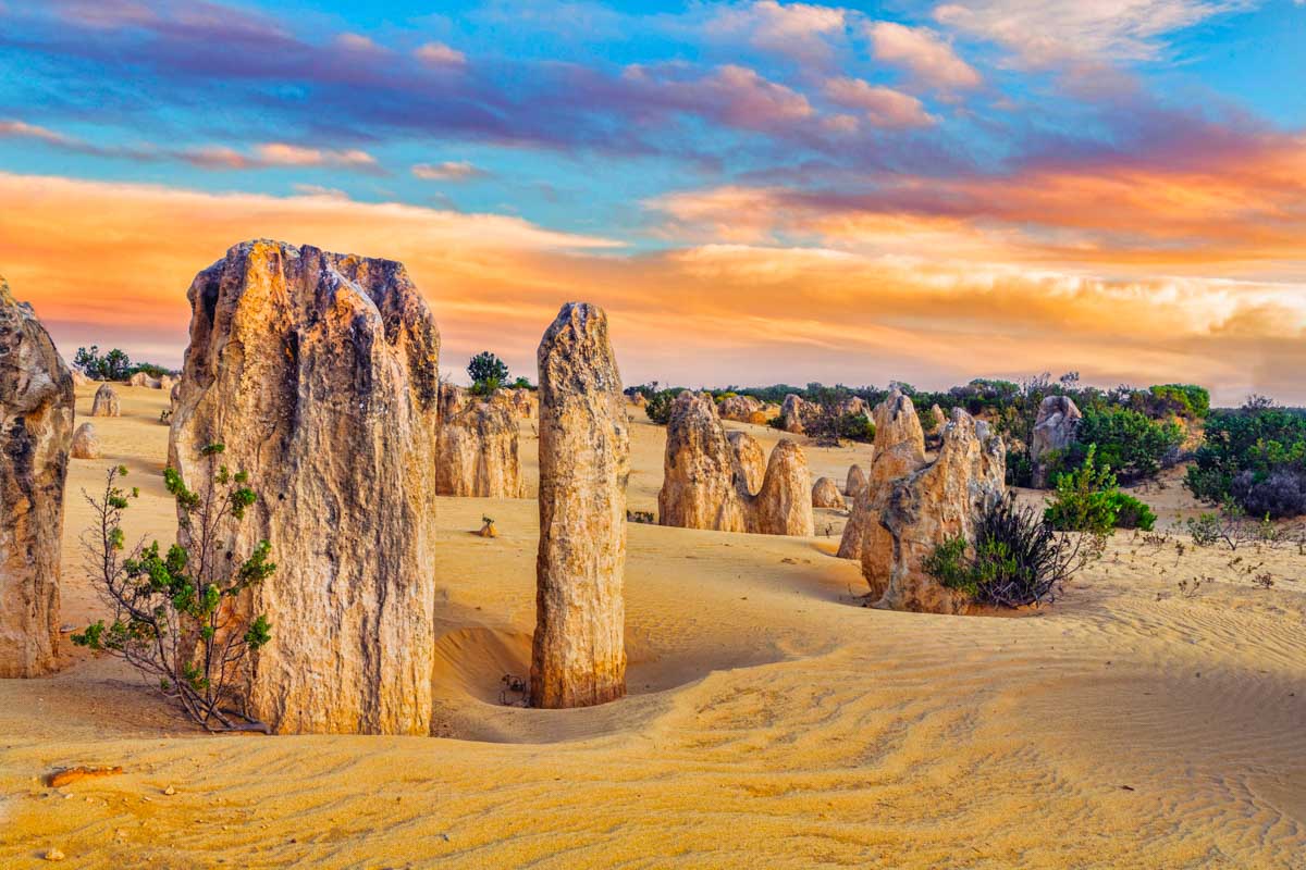 Sunset at The Pinnacles in Nambung National Park