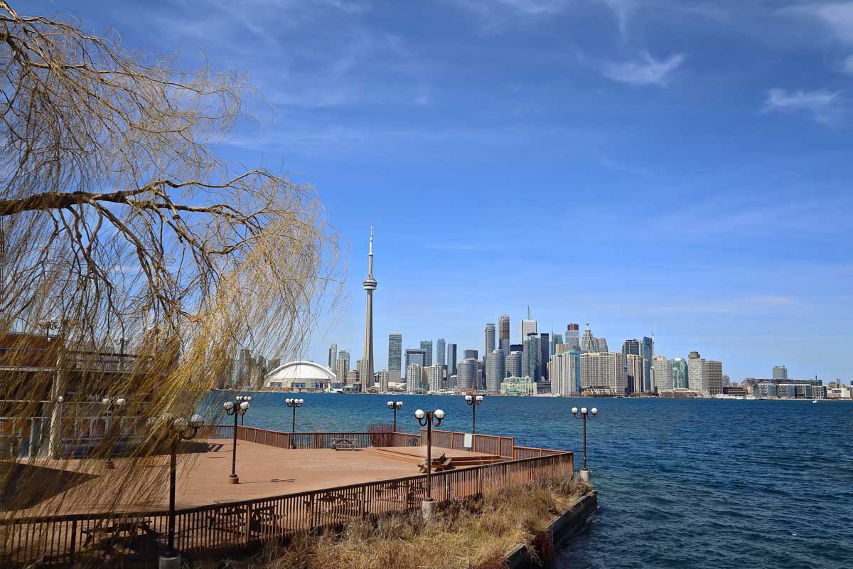 Views of the Toronto skyline from the Toronto Islands