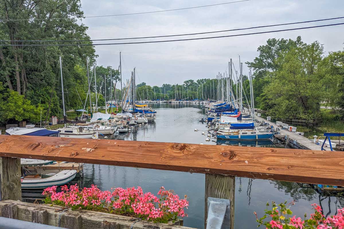 Views of the canals on the Toronto Islands, Canada