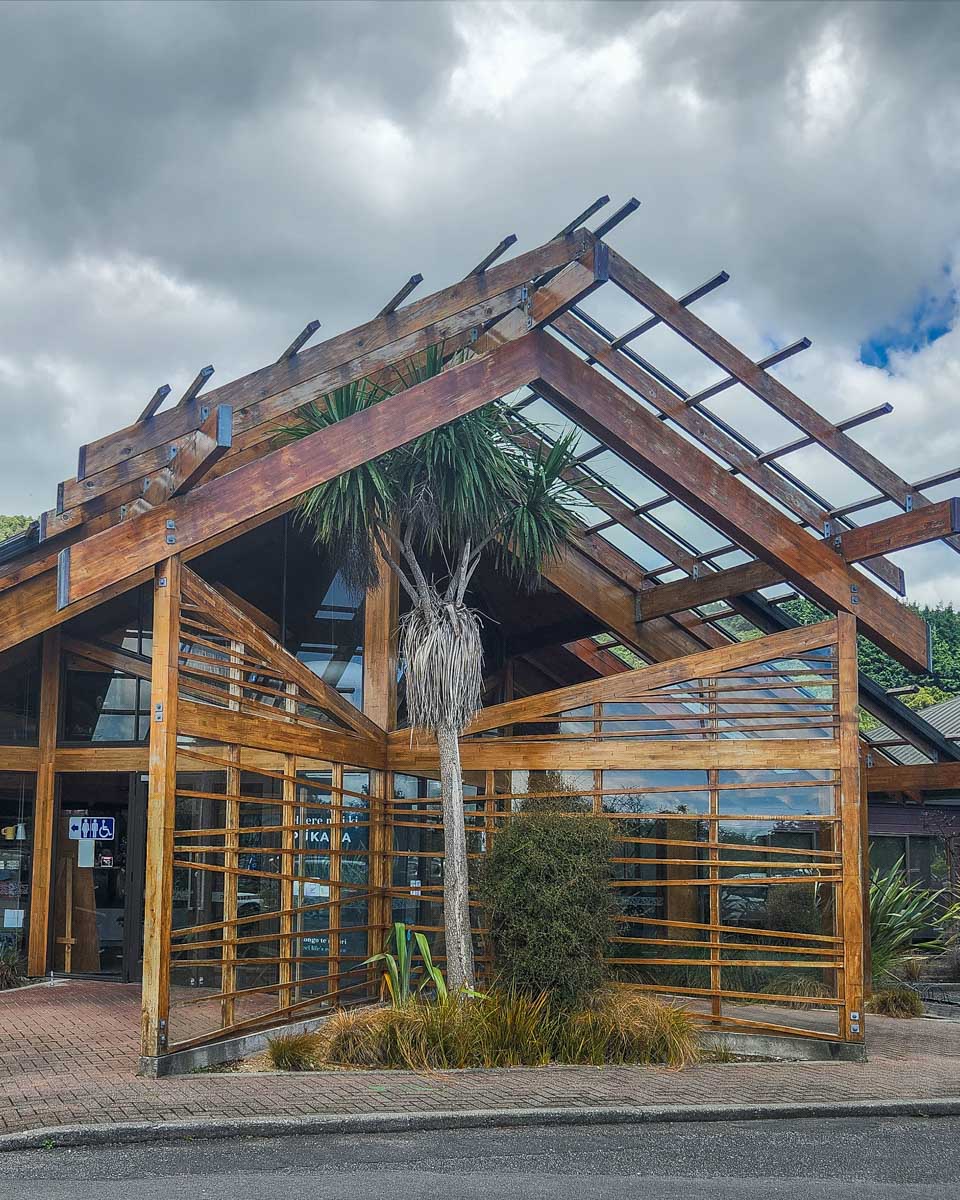 front of Pukaha Mount Bruce National Wildlife Centre, New Zealand