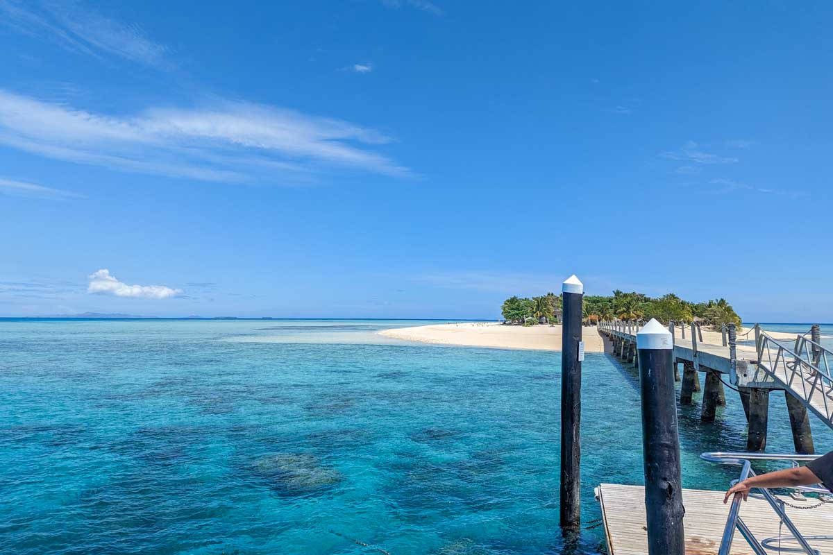 Arriving at Tivua Island in Fiji (2)