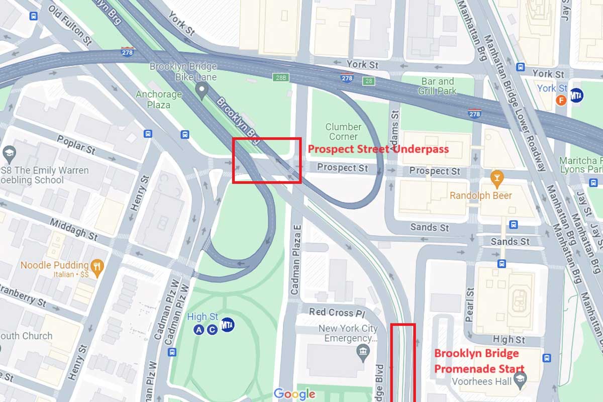 Brooklyn Bridge Entrance Brooklyn Side