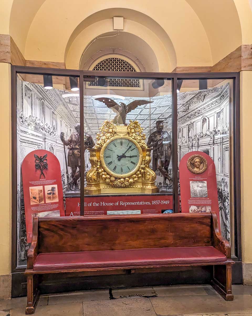 Display inside the United States Capitol in Washington DC