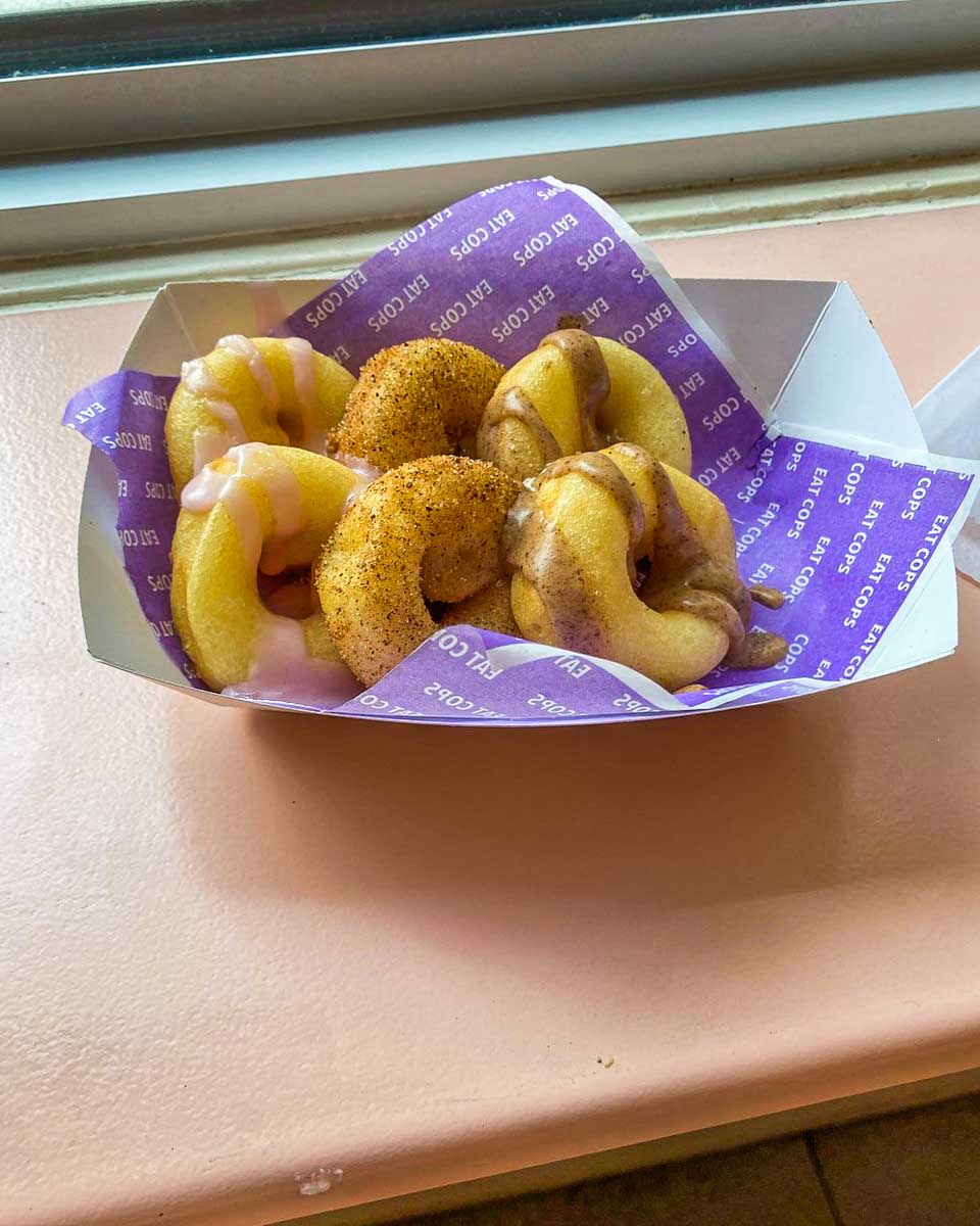 Doughnuts we tried on the Underground Doughnut tour in Toronto, Canada