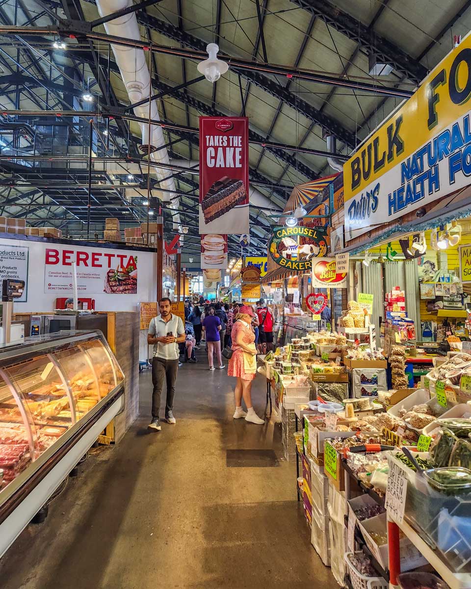 Inside the St Lawrence Market in Toronto, Canada