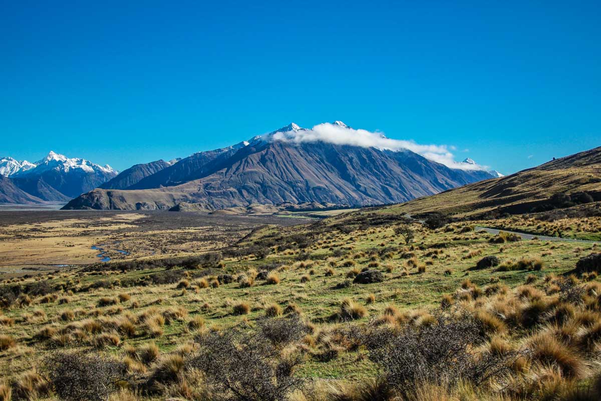 Mount Sunday in Canterbury Plains, New Zealand