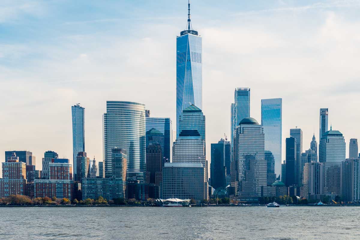 Our cruise on the Hudson River with views of the New York City Skyline in NYC
