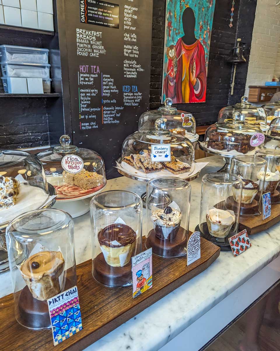 Selection of cupcakes from Baked and Wired in Georgetown Washington DC