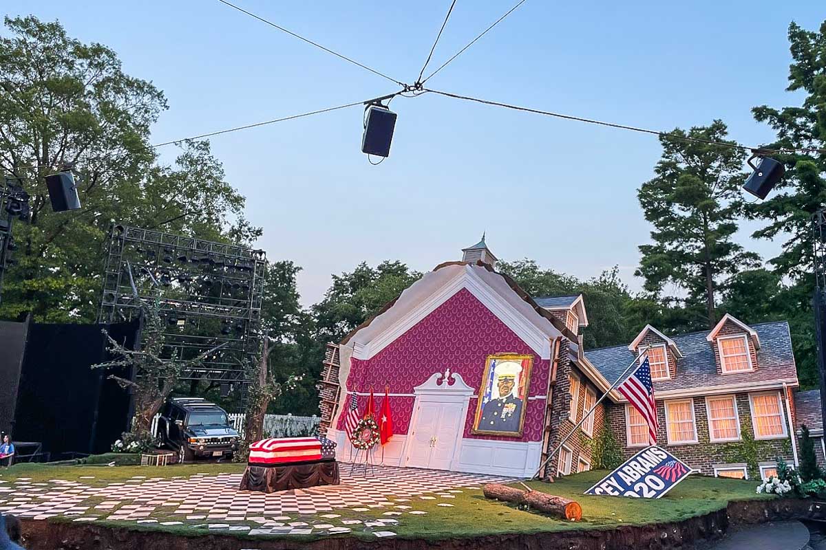 Shakespear in the park at the Delacorte Theater in Central Park