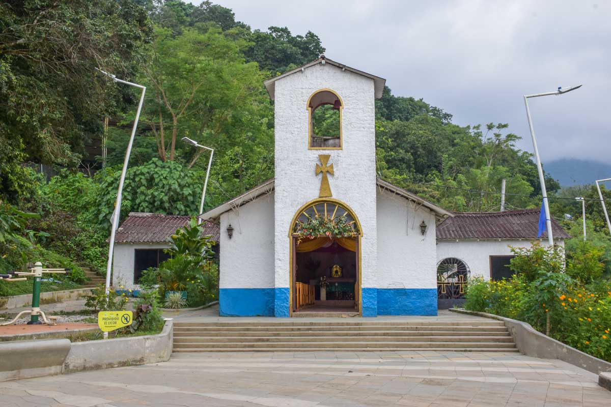 Small church in the town of Minca, Colombia