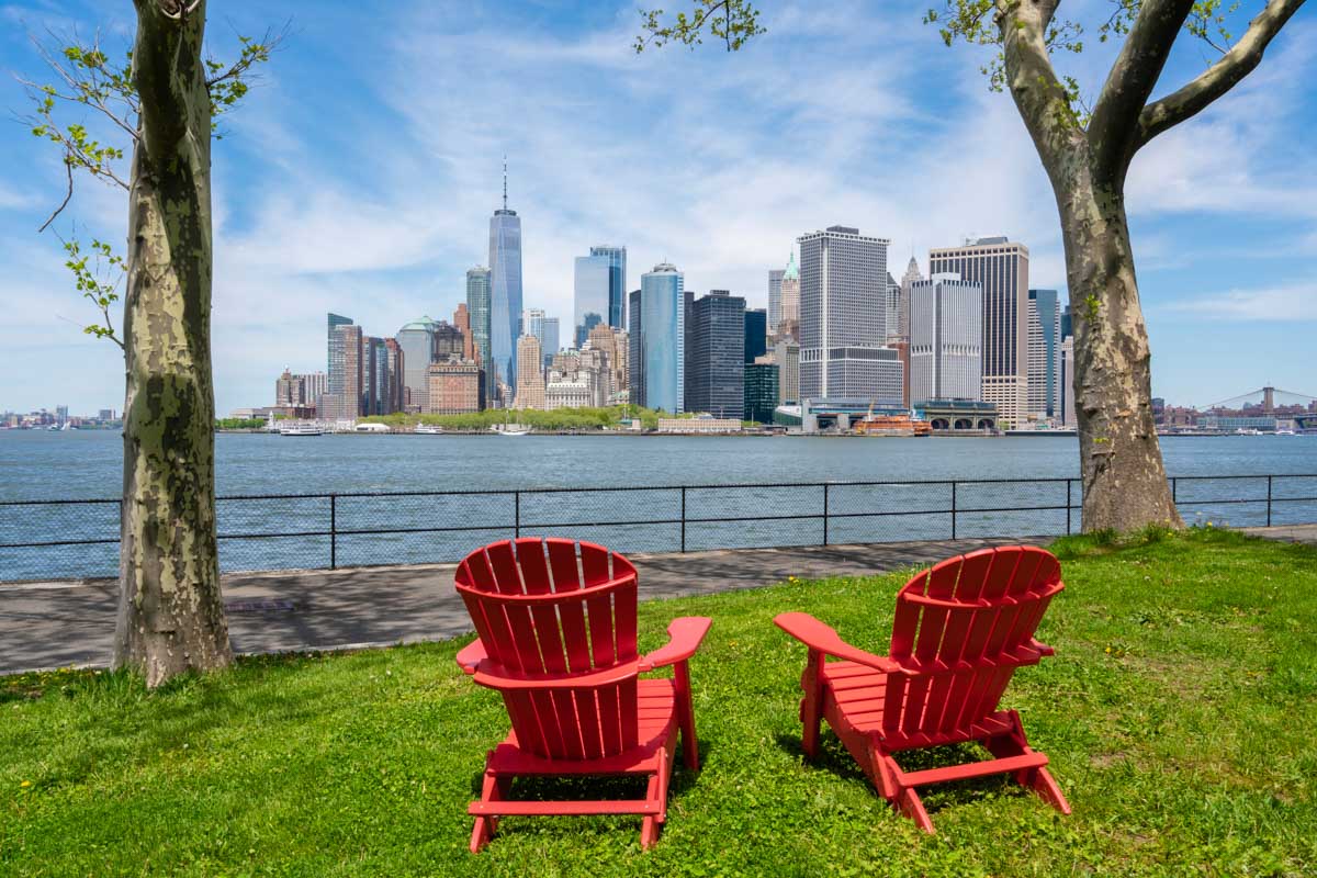 View of New York City from Governors Island