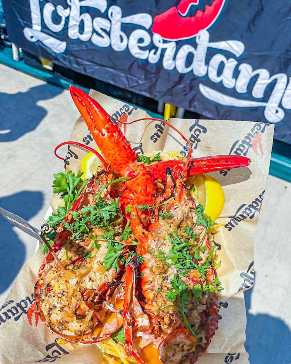 lobster dish at Smorgasburg in New York City