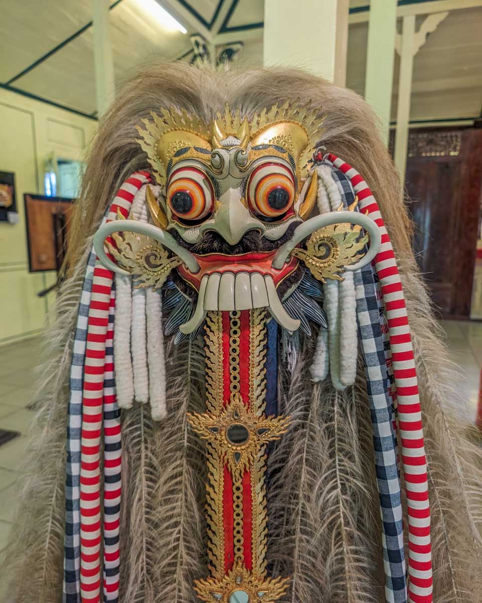 A cool mask at Setia Darma House of Mask and Puppets in Ubud, Bali