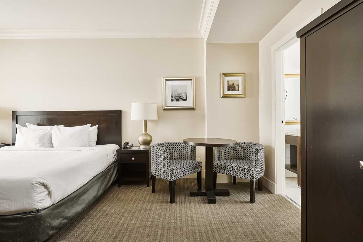 A room at Hotel Rialto in Victoria BC
