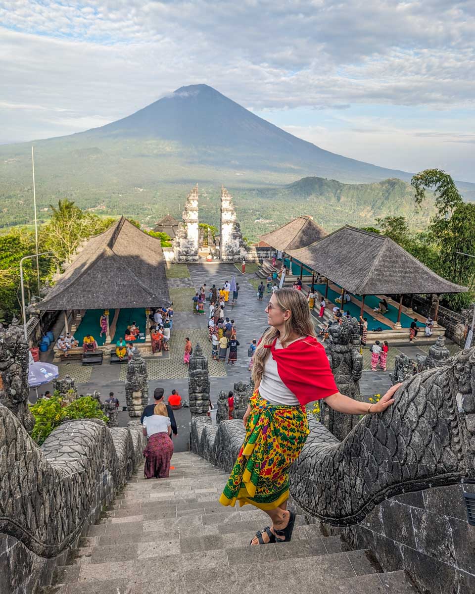 Bailey at Lempuyang Temple in Bali