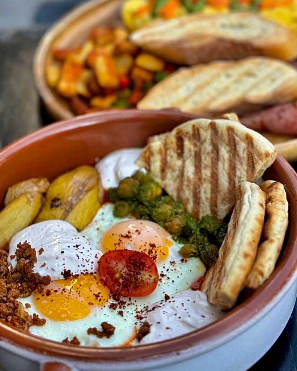 Egg dish at Cafe la Maude in Philadelphia