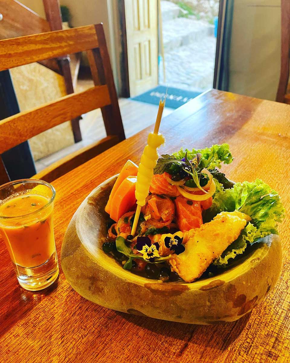 Meal at KUSYKAY Peruvian Craft Food