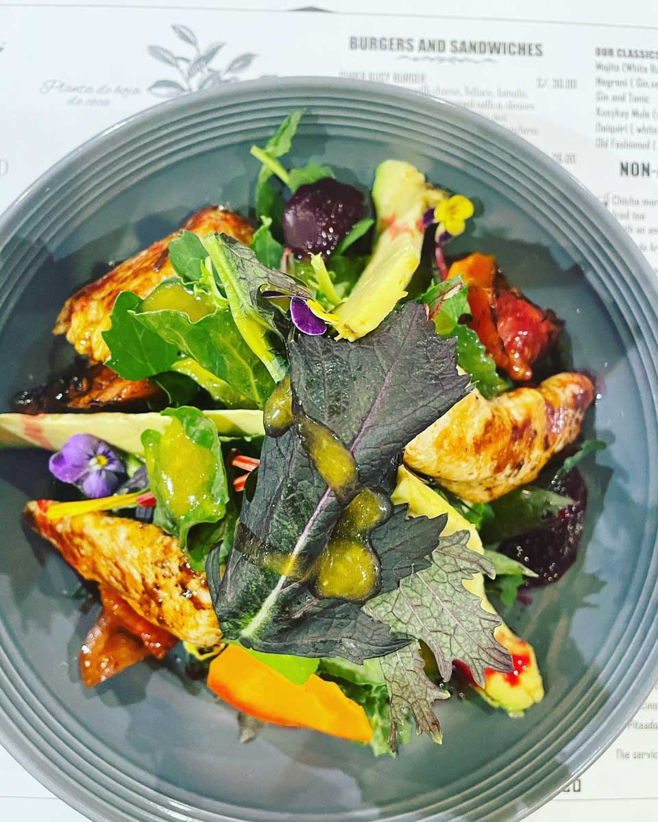 Peruvian inspired salad at KUSYKAY Peruvian Craft Food