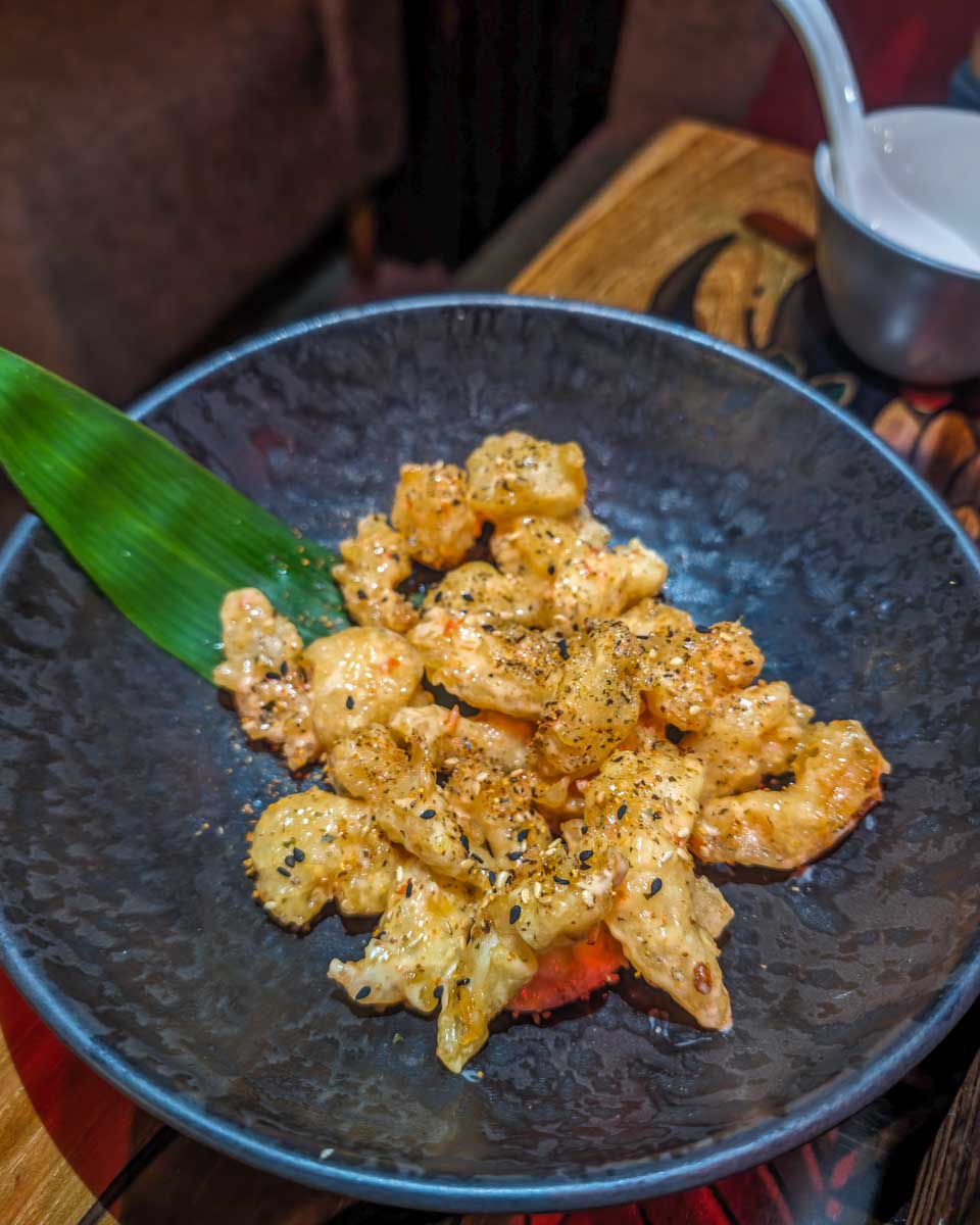 Prawn popcorn at One Eyed Jack in Canggu, Bali