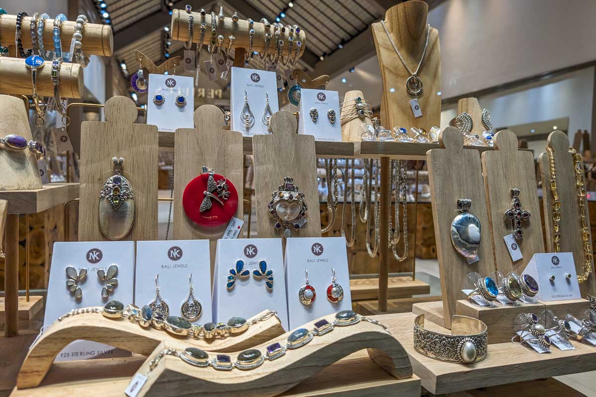 Silver jewelry in Bali