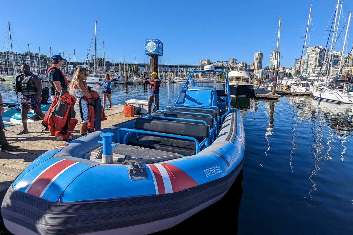 The zodiac boat vancouver, canada