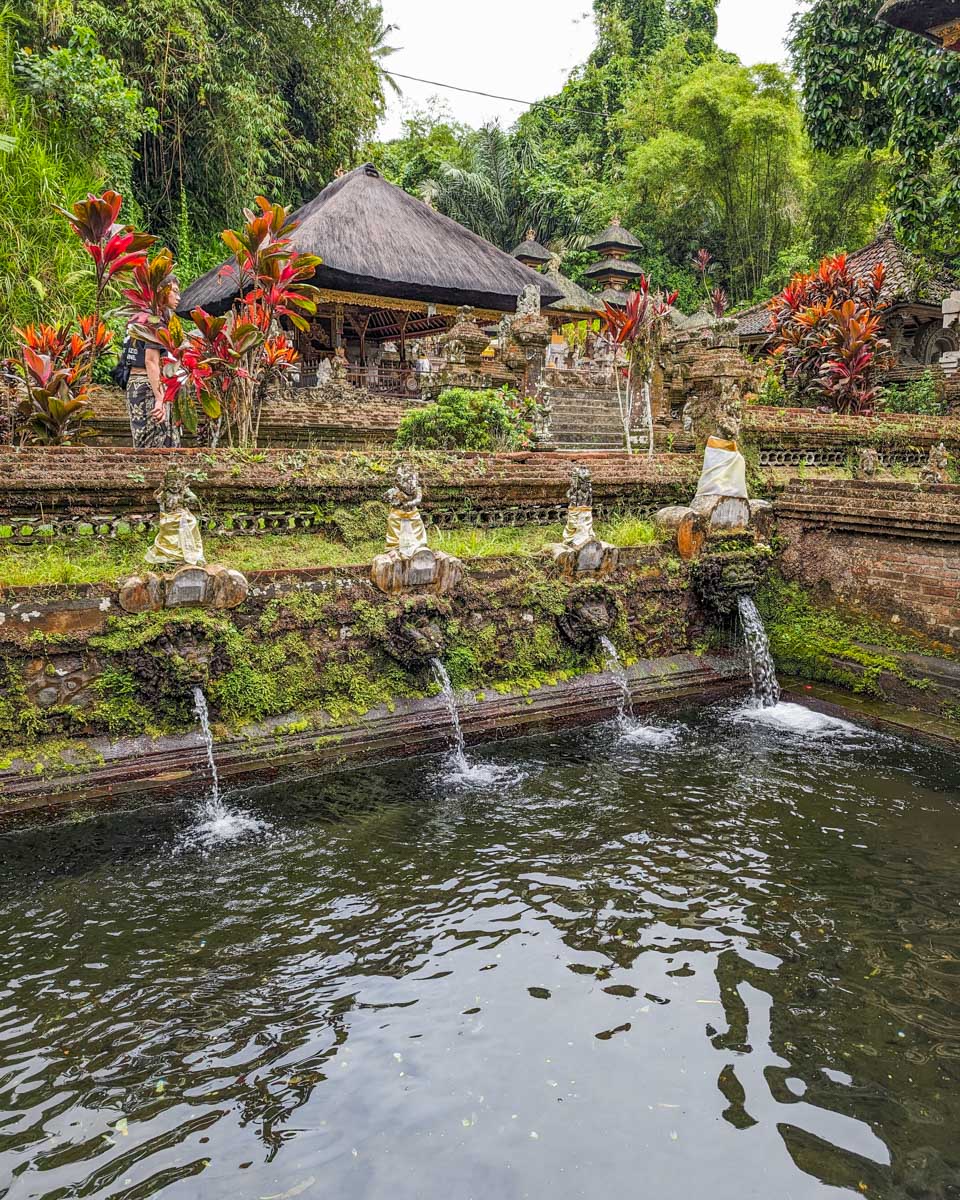 Water fountain at Pura Gunung Kawi in Bali