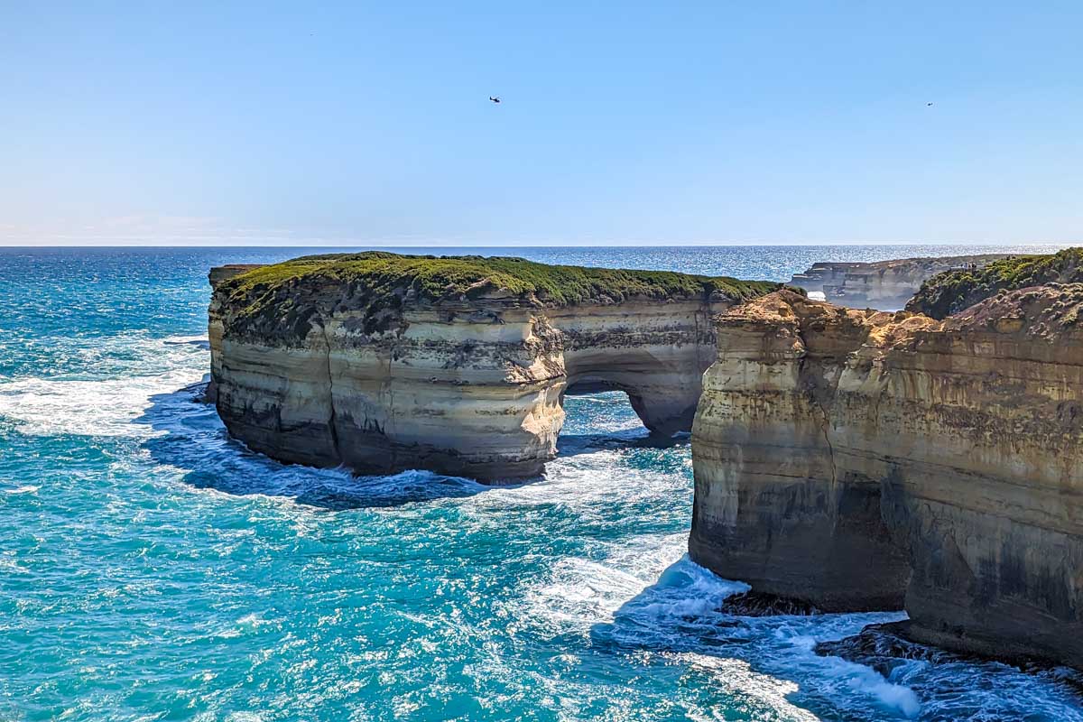 A shot of the ocean on the great ocean tour australia