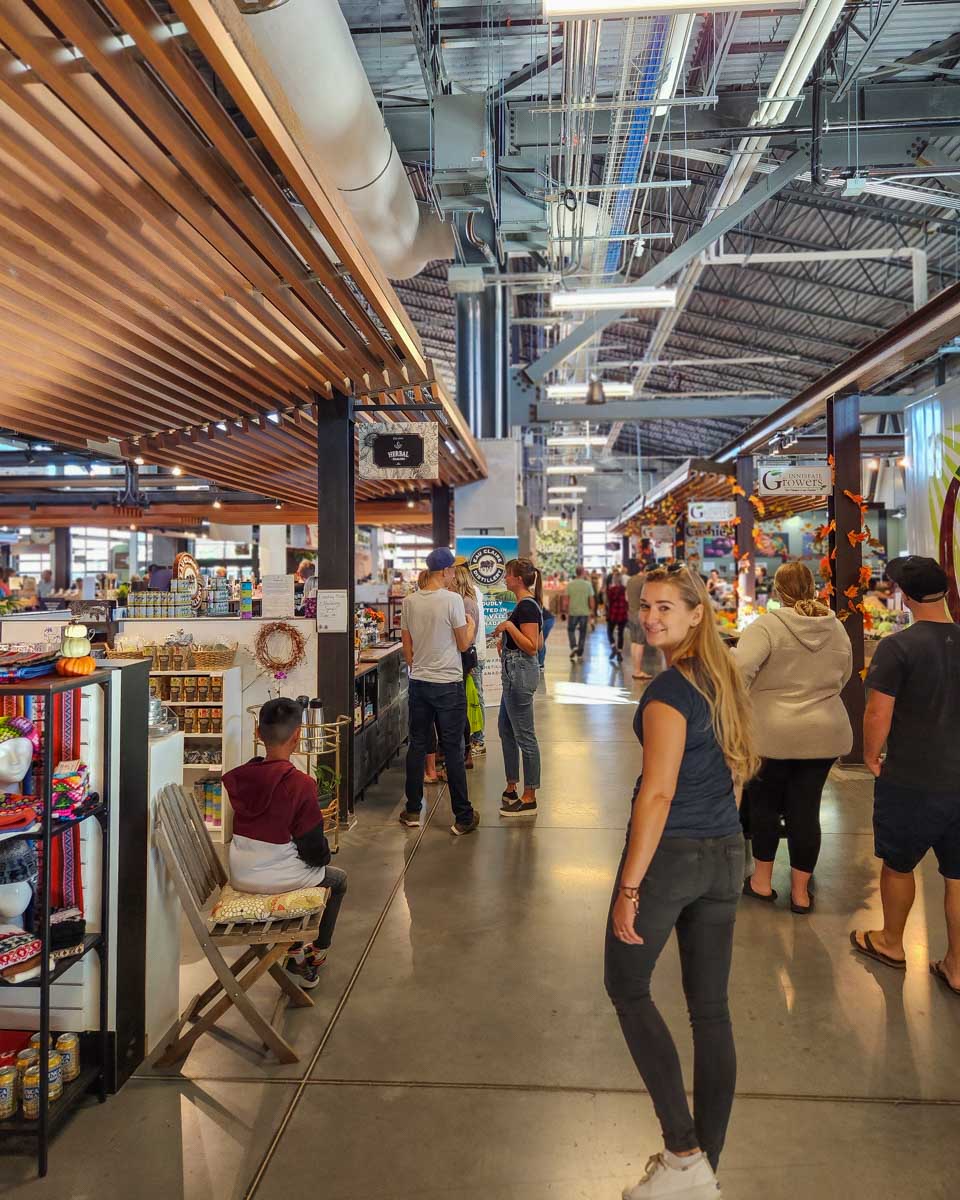 Bailey walks the Calgary Farmers’ Market in Calgary
