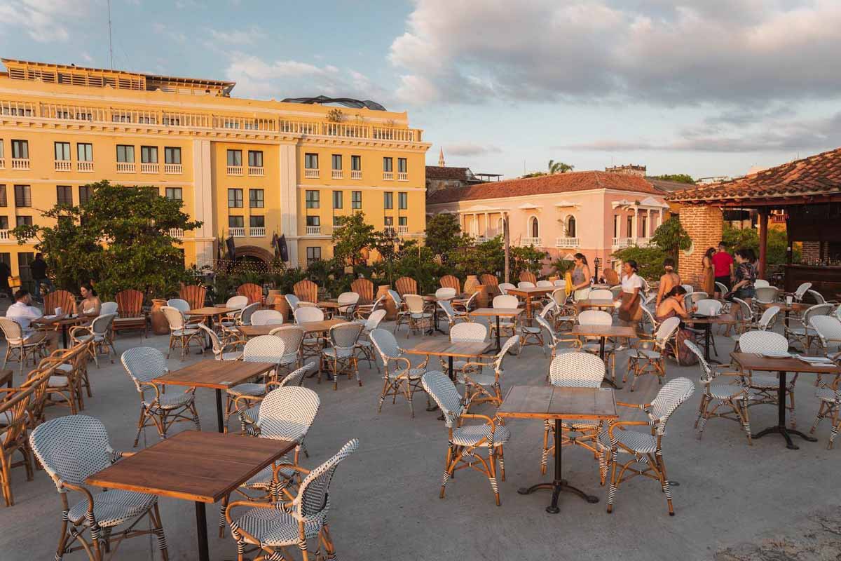 El Baluarte San Francisco Javier in Cartagena, Colombia
