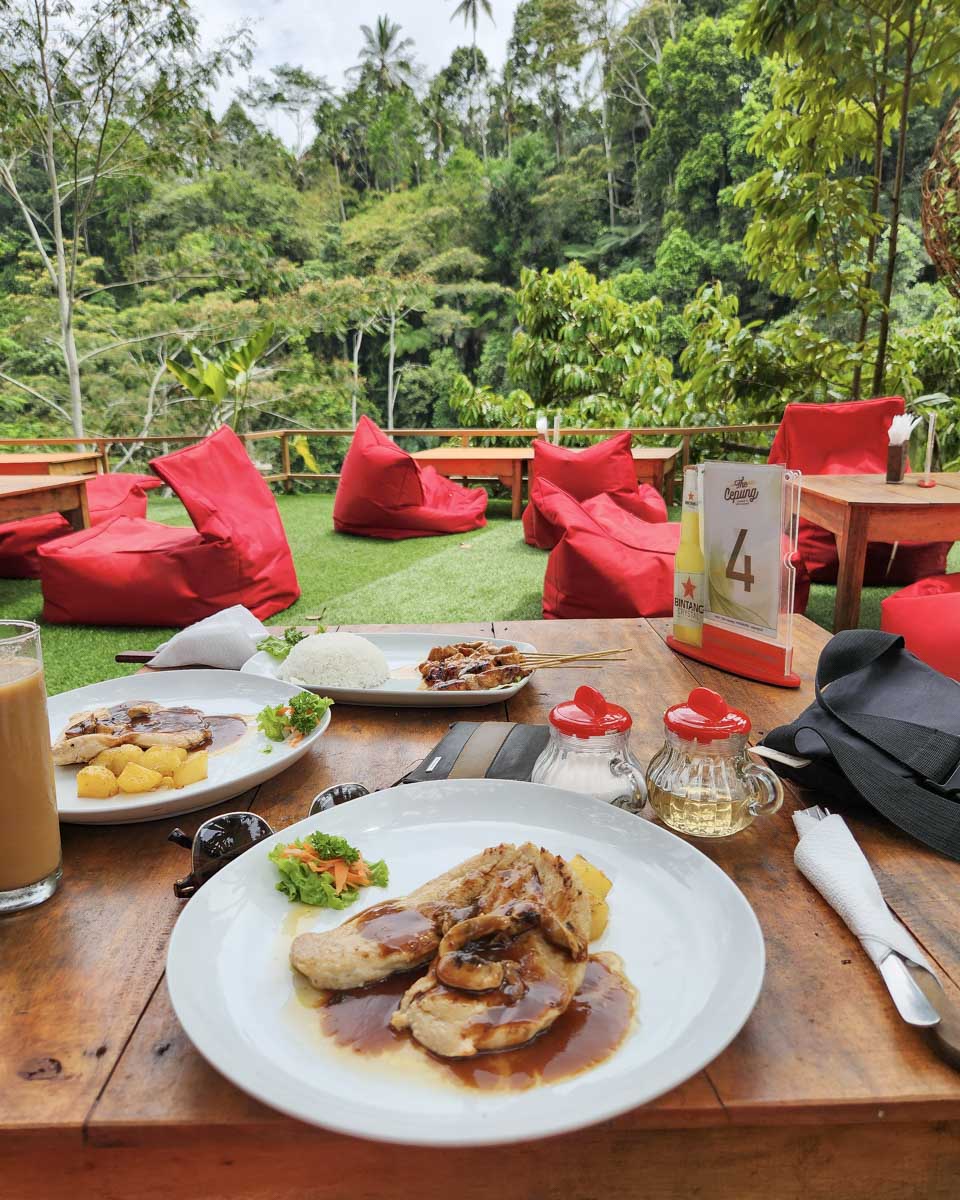 Lunch on the Bali Instagram Tour