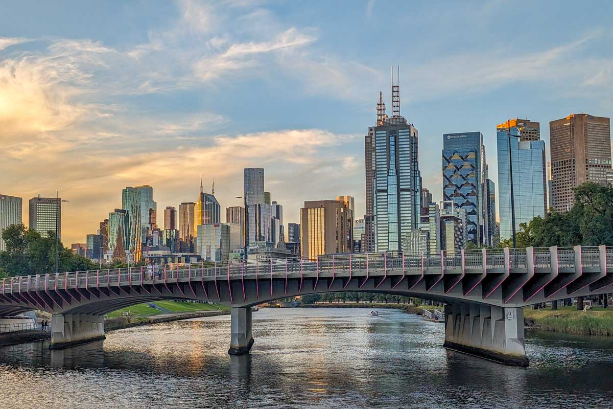 Melbourne bridge on the spirit of melbourne dinner cruise