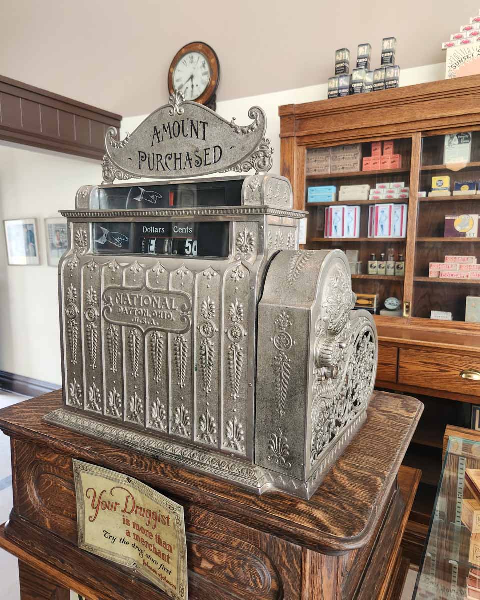 Old Cash Register at Heritage Park in Calgary