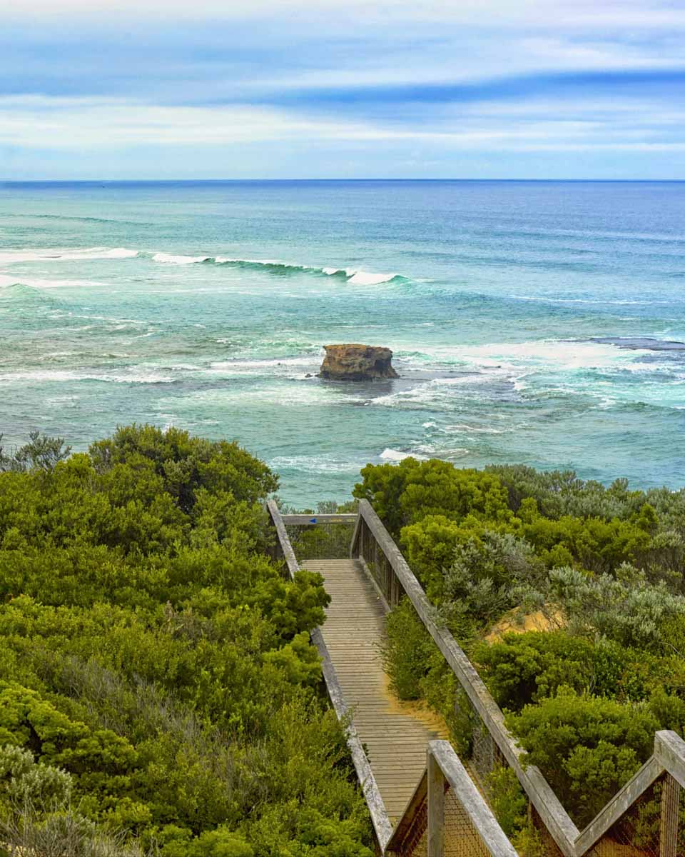 Boardwalk to the ocean in Sorrento, Victoria