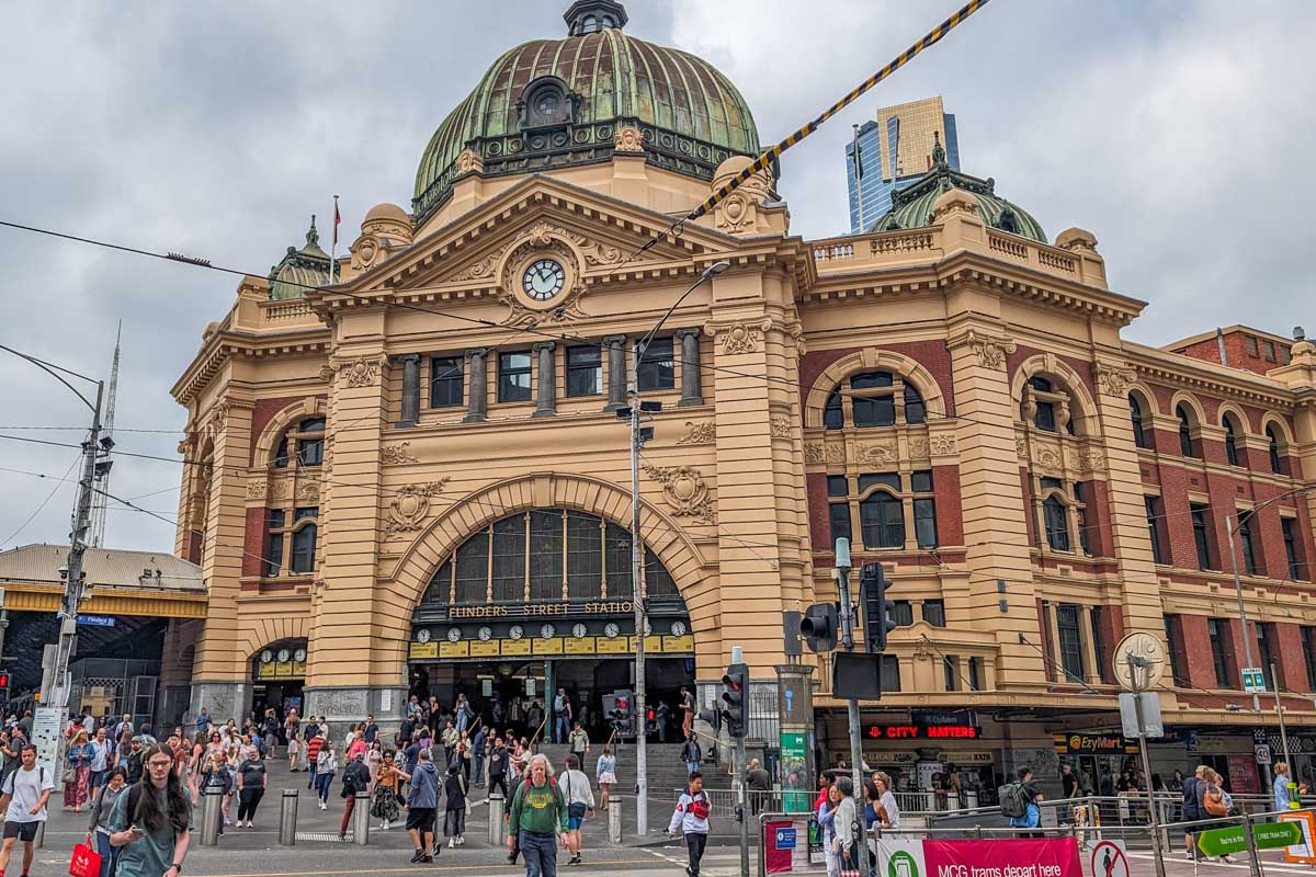 Flinders Street Station in Melbourne Australia