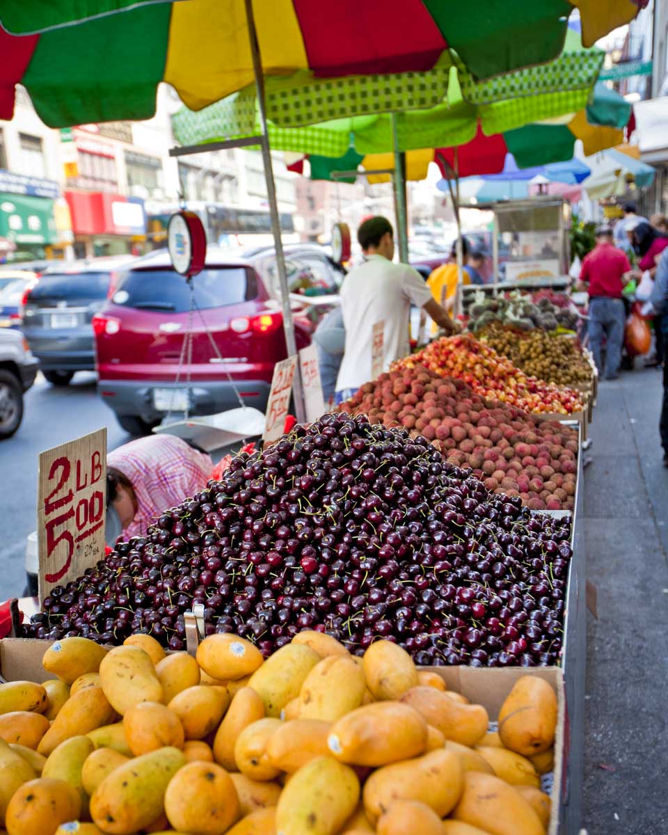 Fruit for sale at the Queens chinatown New York City