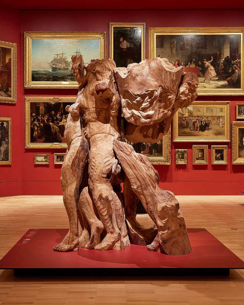 National Gallery of Victoria in Melbourne exhibit with paintings