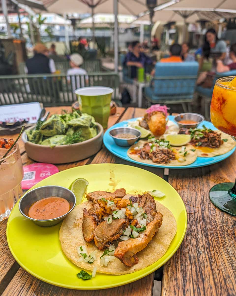 Our food we ordered at Afloat in Melbourne Australia