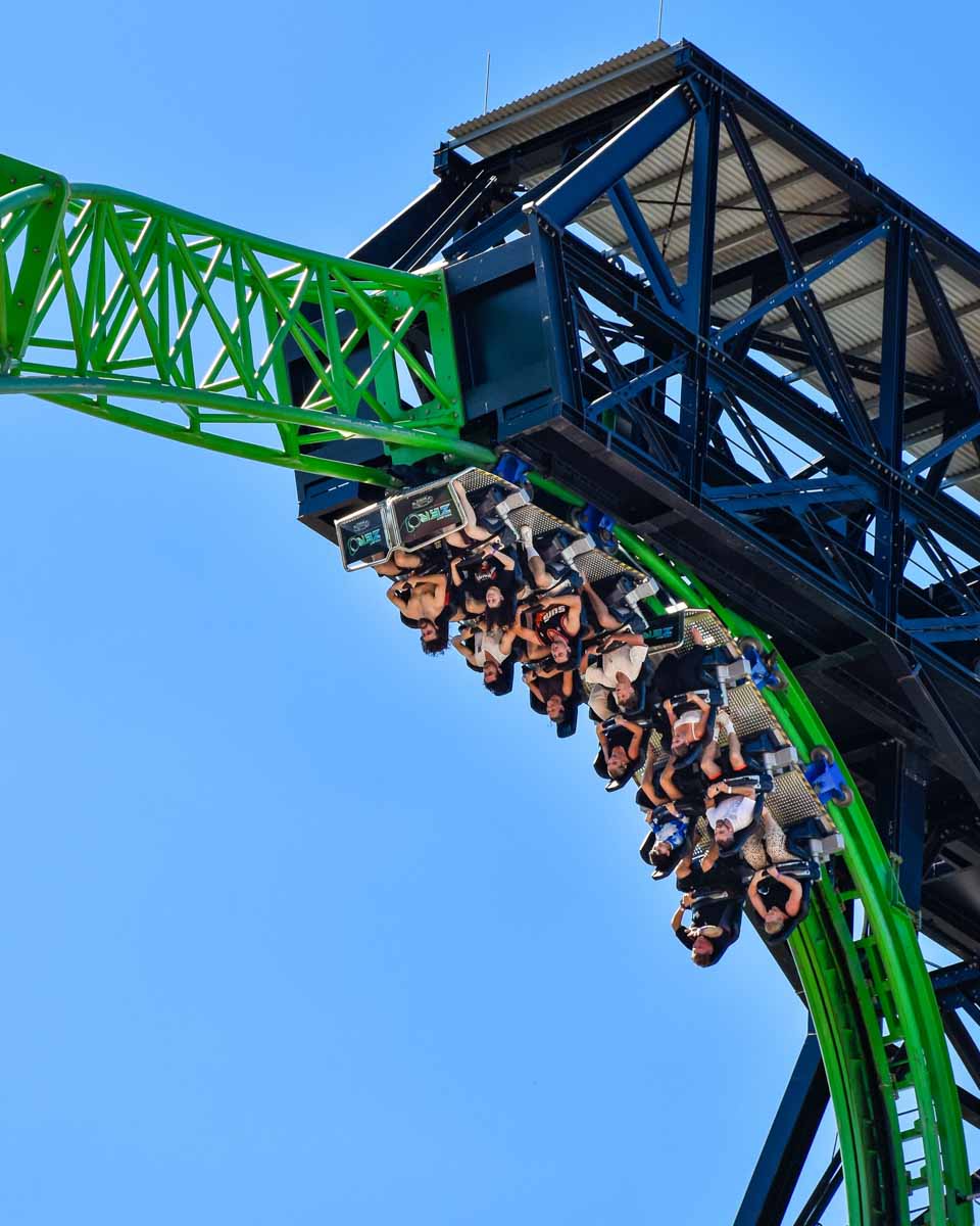 Roller coaster at Gumbuya World Theme Park