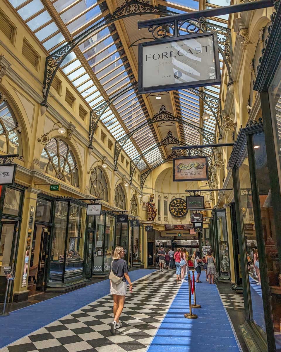 The Royal Arcade in Melbourne Australia