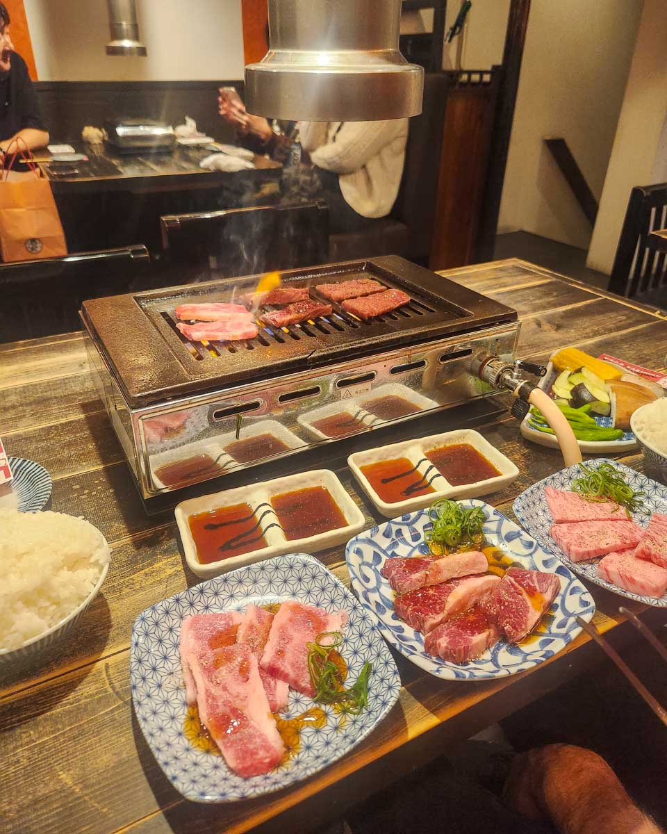 Various food on a klook tour in Japan