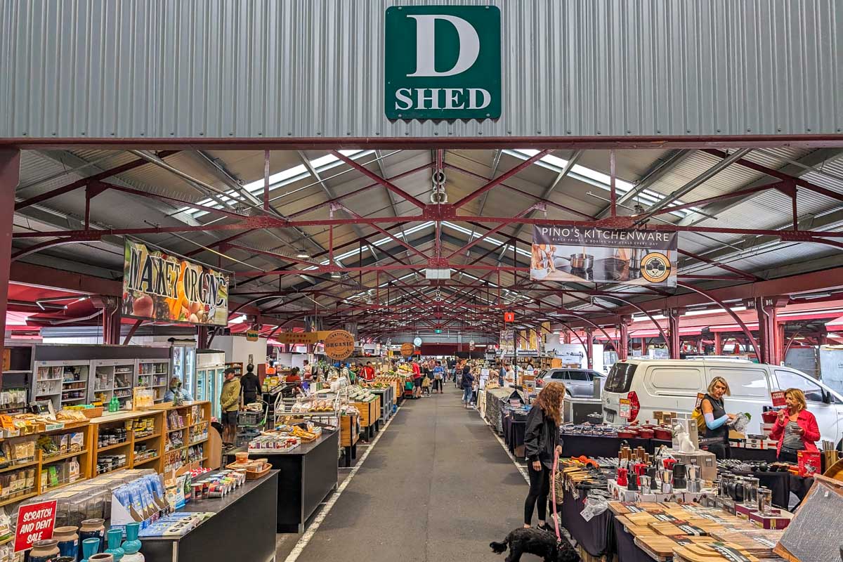 D shed at the Queen Victoria Market in Melbourne Australia