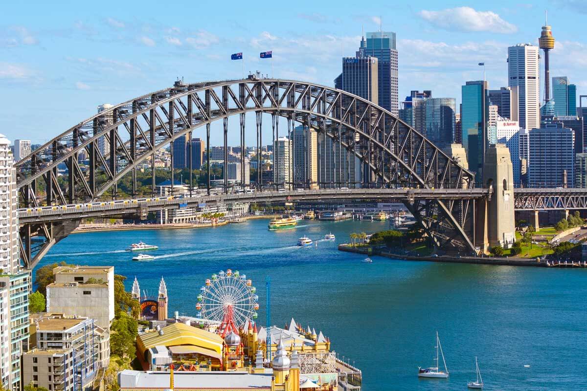 Panoramic view of Sydney skyline Australia