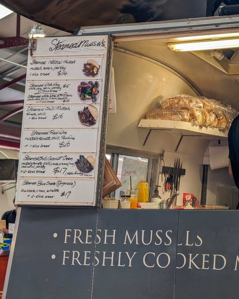 The Mussel Pot at the Queen Victoria Market in Melbourne Australia